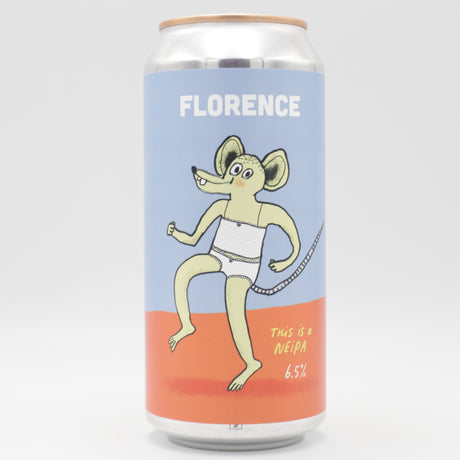 This is a can of Pretty Decent - Florence - 6.5% (440ml). It is a IPA craft beer available to buy from Ghost Whale, voted London's best craft beer shop.