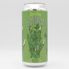 This is a can of Tired Hands - Hop Hands - 5.5% (473ml). It is a Pale Ale craft beer available to buy from Ghost Whale, voted London's best craft beer shop.