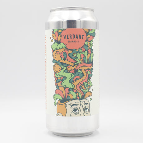 This is a can of Verdant - Caution, Internal Traffic - 6.5% (440ml). It is a IPA craft beer available to buy from Ghost Whale, voted London's best craft beer shop.
