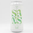 This is a can of Track - SANS: Citra & Nectaron - 0.5% (440ml). It is a IPA craft beer available to buy from Ghost Whale, voted London's best craft beer shop.