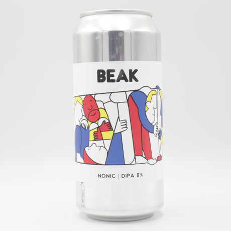 This is a can of Beak - Nonic - 8% (440ml). It is a Double IPA craft beer available to buy from Ghost Whale, voted London's best craft beer shop.