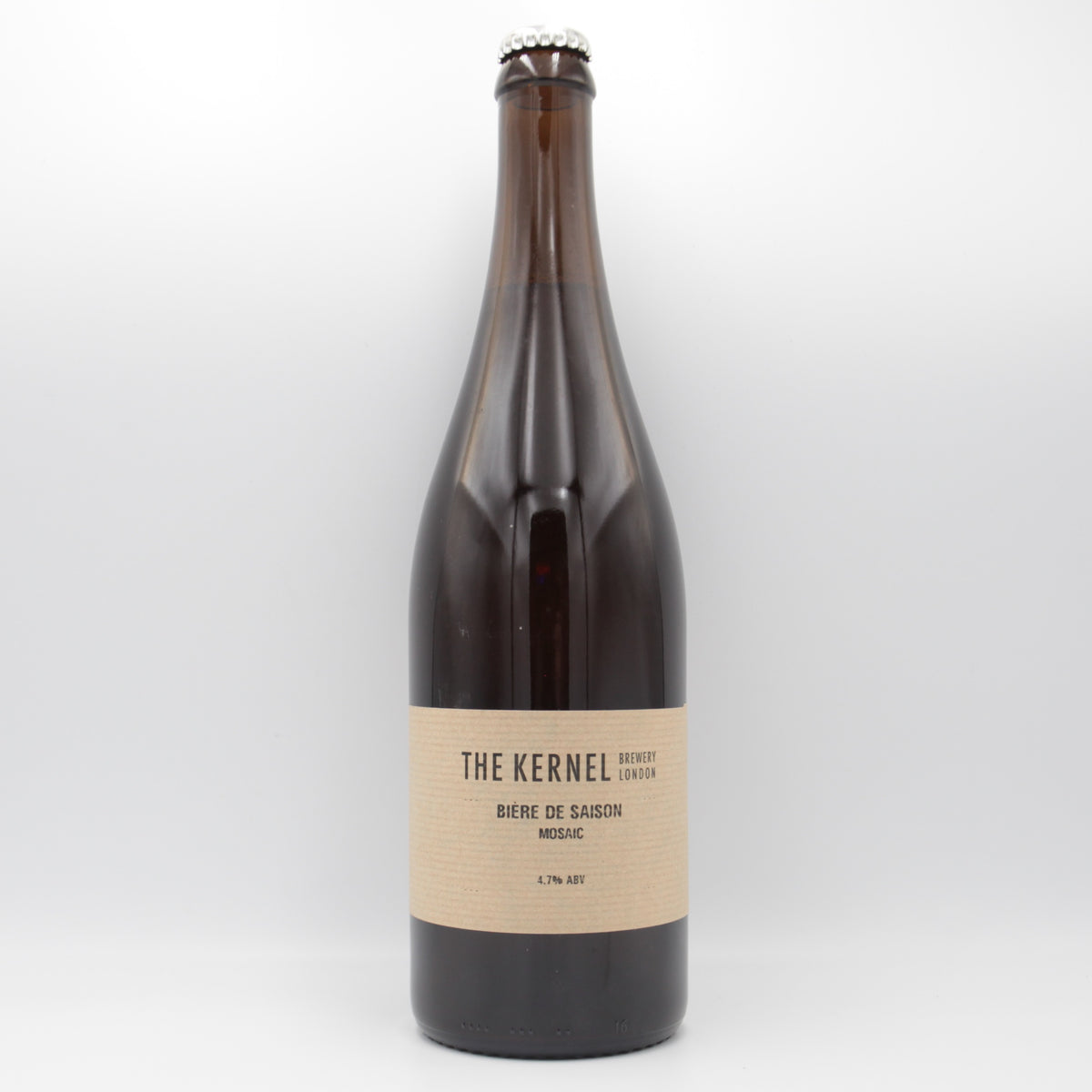This is a sharing bottle of The Kernel - Biere de Saison: Mosaic - 4.7% (750ml). It is a Saison craft beer available to buy from Ghost Whale, voted London's best craft beer shop.