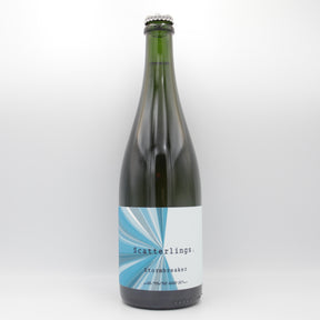 This is a sharing bottle of Scatterlings - Stormbreaker - 3.5% (750ml). It is a Saison craft beer available to buy from Ghost Whale, voted London's best craft beer shop.