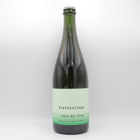 This is a sharing bottle of Scatterlings - Green Hop Cuvee - 5.2% (750ml). It is a Saison craft beer available to buy from Ghost Whale, voted London's best craft beer shop.