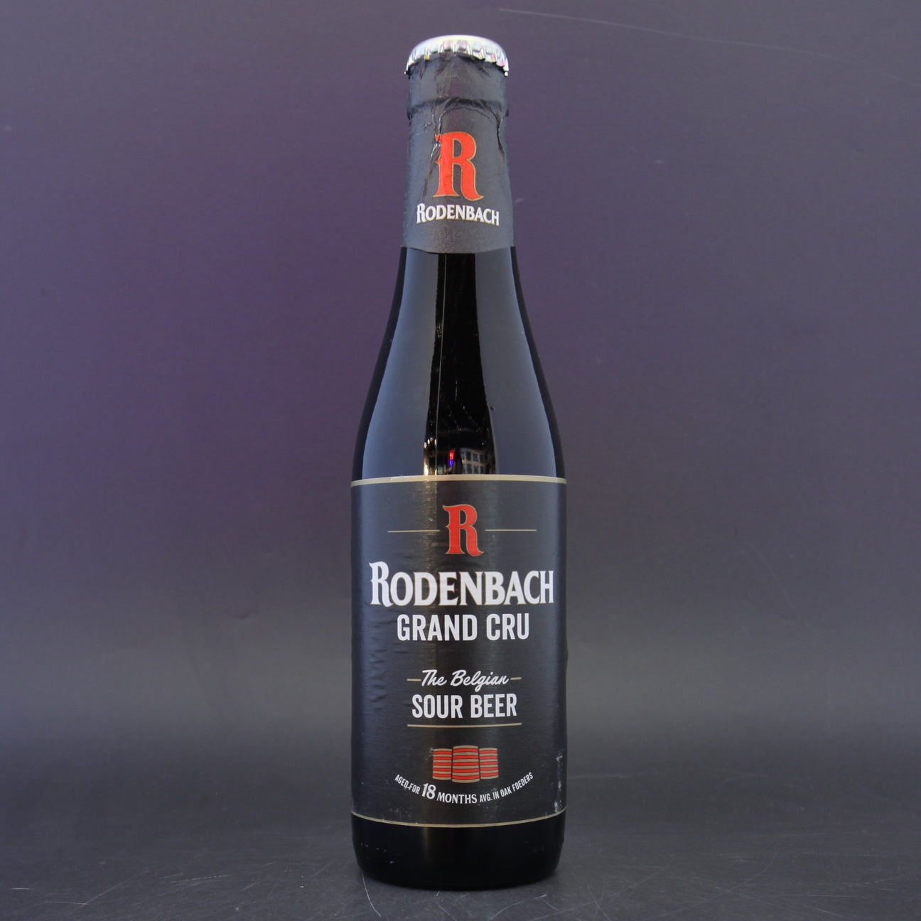 This is a bottle of Brouwerij Rodenbach - Rodenbach Grand Cru - 6% (330ml). It is a Belgian Style craft beer available to buy from Ghost Whale, voted London's best craft beer shop.