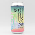 This is a can of Ophiussa / Hoppy People - LA Danse - 8% (440ml). It is a Imperial Stout / Porter craft beer available to buy from Ghost Whale, voted London's best craft beer shop.