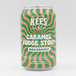 This is a can of Kees - Caramel Fudge Stout Macadamia - 11% (330ml). It is a Imperial Stout / Porter craft beer available to buy from Ghost Whale, voted London's best craft beer shop.