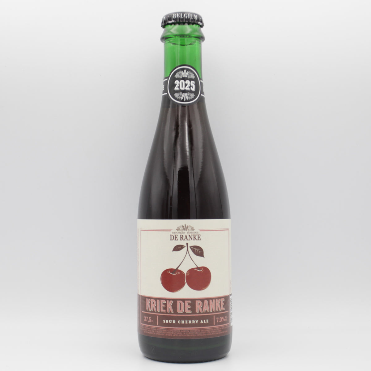 This is a bottle of Brouwerij De Ranke - Kriek de Ranke - 7% (375ml). It is a Sour craft beer available to buy from Ghost Whale, voted London's best craft beer shop.