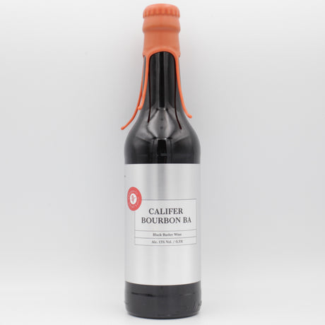This is a bottle of Puhaste - Califer Bourbon BA (Silver Series) - 13% (330ml). It is a Barley Wine craft beer available to buy from Ghost Whale, voted London's best craft beer shop.