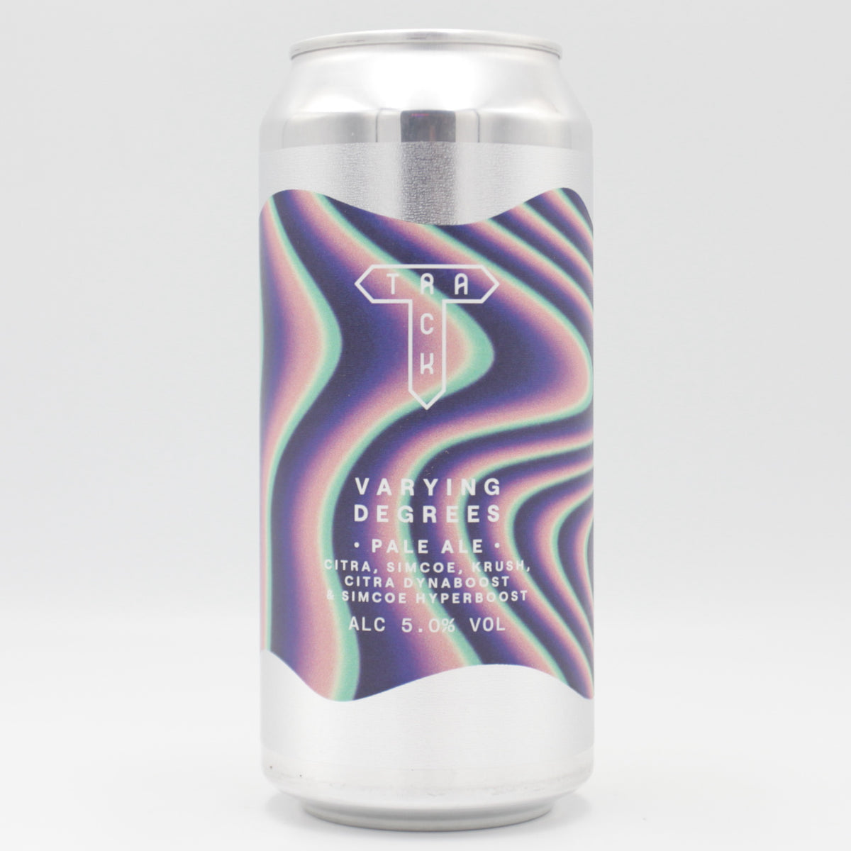 This is a can of Track - Varying Degrees - 5% (440ml). It is a Pale Ale craft beer available to buy from Ghost Whale, voted London's best craft beer shop.