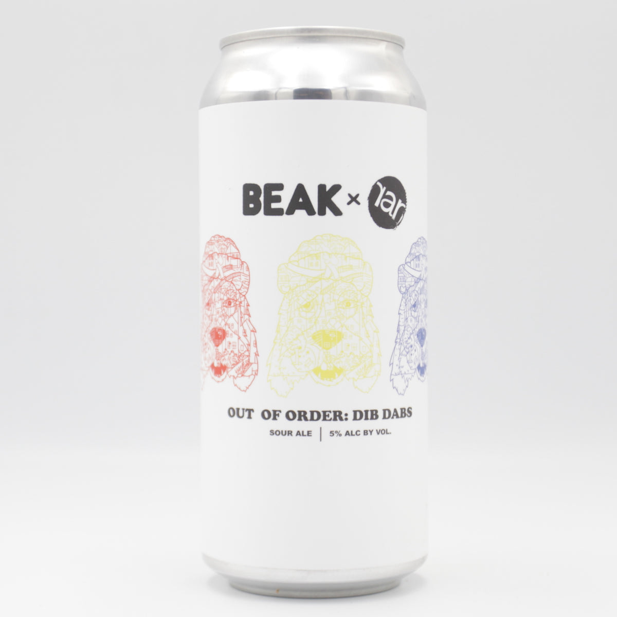 This is a can of RAR Brewing / Beak - Dib Dabs - 5% (470ml). It is a Sour craft beer available to buy from Ghost Whale, voted London's best craft beer shop.