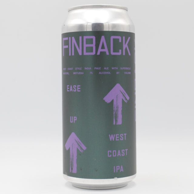 This is a can of Finback - Ease Up - 7% (473ml). It is a IPA craft beer available to buy from Ghost Whale, voted London's best craft beer shop.