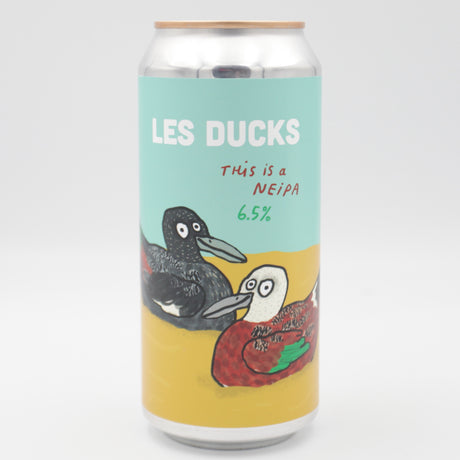 This is a can of Pretty Decent - Les Ducks - 6.5% (440ml). It is a IPA craft beer available to buy from Ghost Whale, voted London's best craft beer shop.