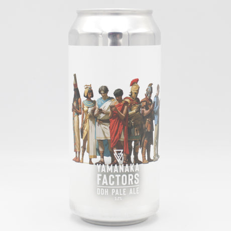 This is a can of Azvex - Yamanaka Factors - 5.2% (440ml). It is a Pale Ale craft beer available to buy from Ghost Whale, voted London's best craft beer shop.