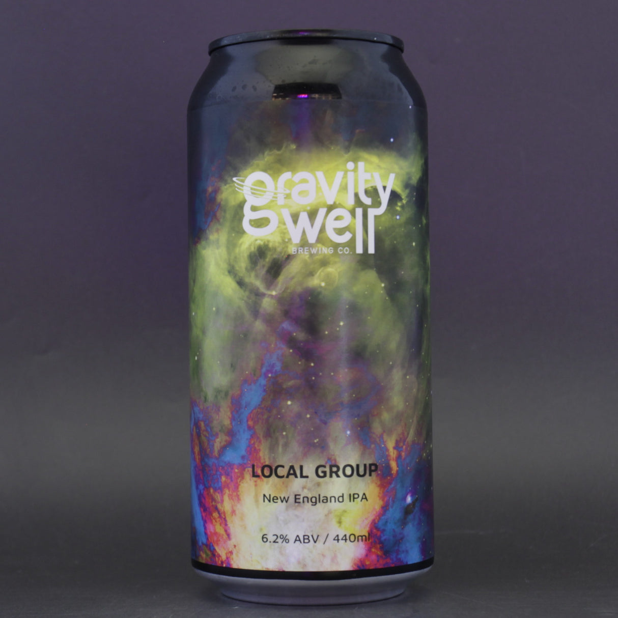 This is a can of Gravity Well - Local Group - 6.2% (440ml). It is a IPA craft beer available to buy from Ghost Whale, voted London's best craft beer shop.