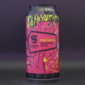 This is a can of Siren - Pompelmocello - 6% (440ml). It is a Sour craft beer available to buy from Ghost Whale, voted London's best craft beer shop.