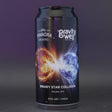 This is a can of Gravity Well - Binary Star Collision - 8% (440ml). It is a Double IPA craft beer available to buy from Ghost Whale, voted London's best craft beer shop.