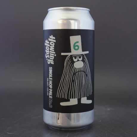 This is a can of Howling Hops - Single Hop Pale No.6 - Galaxy - 4.8% (440ml). It is a Pale Ale craft beer available to buy from Ghost Whale, voted London's best craft beer shop.