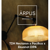 This is a crowler of CROWLER - Arpus Brewing Co - TDH Nectaron x Pacifica x Ekuanot DIPA - 8% (500ml). It is a Double IPA craft beer available to buy from Ghost Whale, voted London's best craft beer shop.