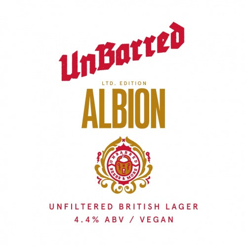 This is a crowler of CROWLER - UnBarred - Albion Helles - 4.4% (500ml). It is a Lager / Pilsner / Kölsch craft beer available to buy from Ghost Whale, voted London's best craft beer shop.