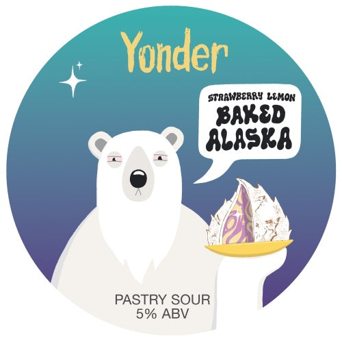 This is a crowler of CROWLER - Yonder - Baked Alaska - 5% (500ml). It is a Sour craft beer available to buy from Ghost Whale, voted London's best craft beer shop.