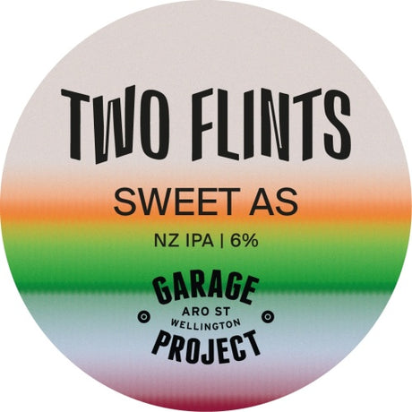 This is a crowler of CROWLER - Two Flints - Sweet As - 6% (500ml). It is a IPA craft beer available to buy from Ghost Whale, voted London's best craft beer shop.