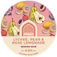 This is a crowler of CROWLER - Vault City - Lychee, Pear & Rose Lemonade - 4.6% (500ml). It is a Sour craft beer available to buy from Ghost Whale, voted London's best craft beer shop.