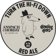 This is a crowler of CROWLER - Howling Hops - Turn The Hi-fi Down - 4.7% (500ml). It is a Red / Amber Ale craft beer available to buy from Ghost Whale, voted London's best craft beer shop.
