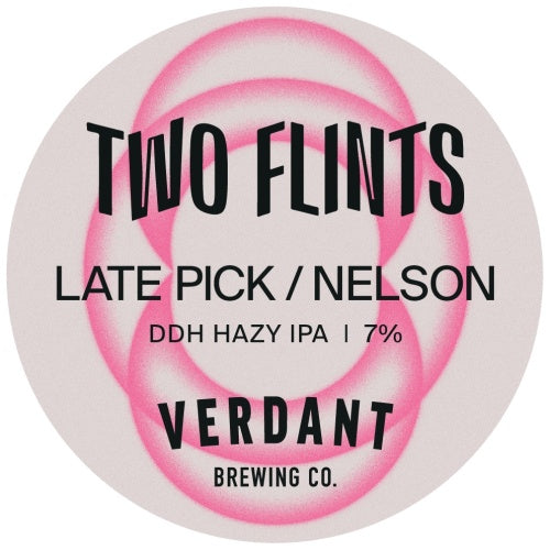 This is a crowler of CROWLER - Two Flints - Late Pick Nelson - 7% (500ml). It is a IPA craft beer available to buy from Ghost Whale, voted London's best craft beer shop.