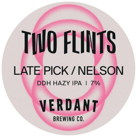 This is a crowler of CROWLER - Two Flints - Late Pick Nelson - 7% (500ml). It is a IPA craft beer available to buy from Ghost Whale, voted London's best craft beer shop.