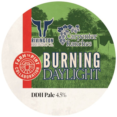 This is a crowler of CROWLER - Rivington - Burning Daylight - 4.5% (500ml). It is a Pale Ale craft beer available to buy from Ghost Whale, voted London's best craft beer shop.