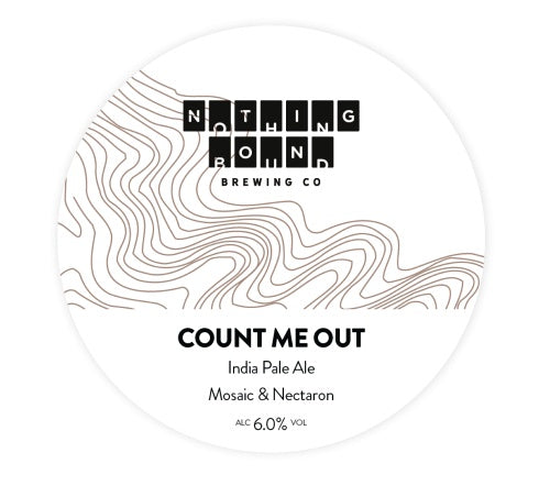 This is a crowler of CROWLER - Nothing Bound - Count Me Out - 6% (500ml). It is a IPA craft beer available to buy from Ghost Whale, voted London's best craft beer shop.