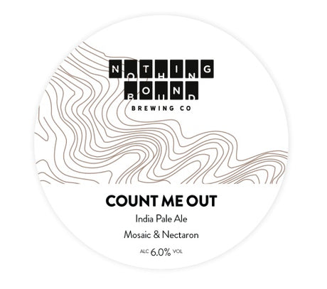 This is a crowler of CROWLER - Nothing Bound - Count Me Out - 6% (500ml). It is a IPA craft beer available to buy from Ghost Whale, voted London's best craft beer shop.