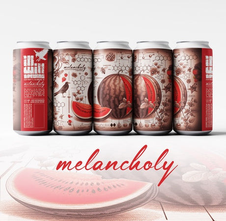 This is a can of Ill Will - **PRE-ORDER** Melancholy - 5.5% (470ml). It is a Sour craft beer available to buy from Ghost Whale, voted London's best craft beer shop.