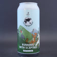 This is a can of Lost and Grounded - Running With Sceptres - 5.2% (440ml). It is a Lager / Pilsner / Kölsch craft beer available to buy from Ghost Whale, voted London's best craft beer shop.