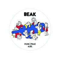 This is a crowler of CROWLER - Beak Brewery - Hum - 4.8% (500ml). It is a Pale Ale craft beer available to buy from Ghost Whale, voted London's best craft beer shop.