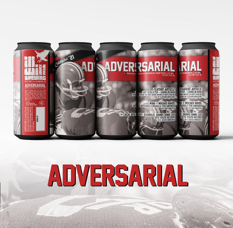 This is a can of Ill Will - **PRE-ORDER** Adversarial - 5.5% (470ml). It is a Sour craft beer available to buy from Ghost Whale, voted London's best craft beer shop.