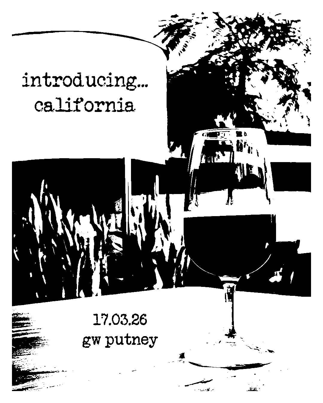 This is a event ticket of Introducing... California! - Tuesday 17th March - Ghost Whale Putney. It is a  craft  available to buy from Ghost Whale, voted London's best craft beer shop.