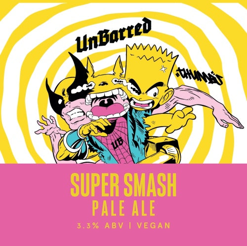 This is a crowler of CROWLER - UnBarred - Super Smash - 3.3% (500ml). It is a Pale Ale craft beer available to buy from Ghost Whale, voted London's best craft beer shop.