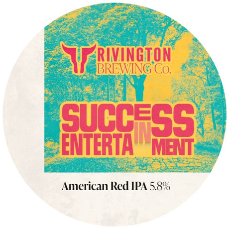 This is a crowler of CROWLER - Rivington - Success In Entertainment - 5.8% (500ml). It is a Red / Amber Ale craft beer available to buy from Ghost Whale, voted London's best craft beer shop.