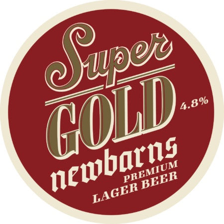 This is a crowler of CROWLER - Newbarns - Super Gold - 4.8% (500ml). It is a Lager / Pilsner / Kölsch craft beer available to buy from Ghost Whale, voted London's best craft beer shop.