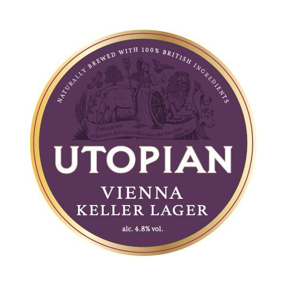 This is a crowler of CROWLER - Utopian - Vienna Lager - 4.8% (500ml). It is a Lager / Pilsner / Kölsch craft beer available to buy from Ghost Whale, voted London's best craft beer shop.