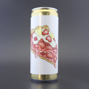 This is a can of Brewski - Strawberry Pie - 4% (330ml). It is a Sour craft beer available to buy from Ghost Whale, voted London's best craft beer shop.