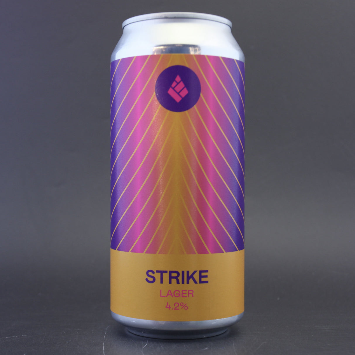 This is a can of Drop Project - Strike - 4.2% (440ml). It is a Lager / Pilsner / Kölsch craft beer available to buy from Ghost Whale, voted London's best craft beer shop.
