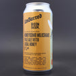This is a can of UnBarred - Honeycomb Milkshake - 6% (440ml). It is a IPA craft beer available to buy from Ghost Whale, voted London's best craft beer shop.
