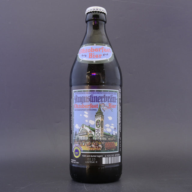 This is a bottle of Augustiner - Oktoberfest - 6.3% (500ml). It is a Lager / Pilsner / Kölsch craft beer available to buy from Ghost Whale, voted London's best craft beer shop.