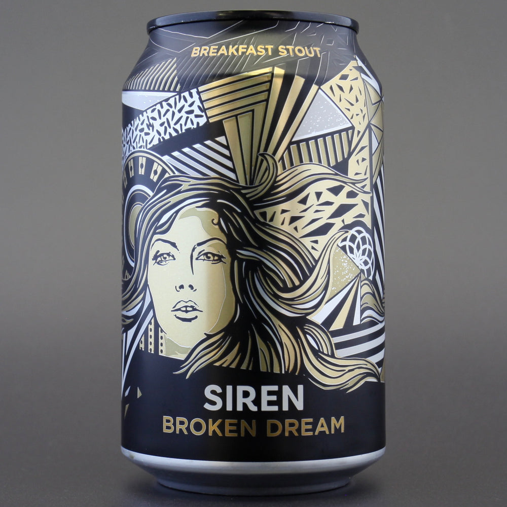 This is a can of Siren - Broken Dream - 6.5% (330ml). It is a Stout / Porter craft beer available to buy from Ghost Whale, voted London's best craft beer shop.