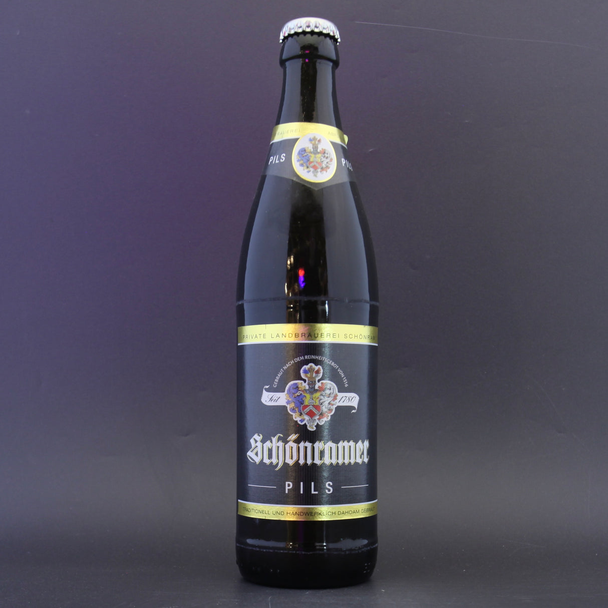 This is a bottle of Schonramer - Pils - 5% (500ml). It is a Lager / Pilsner / Kölsch craft beer available to buy from Ghost Whale, voted London's best craft beer shop.