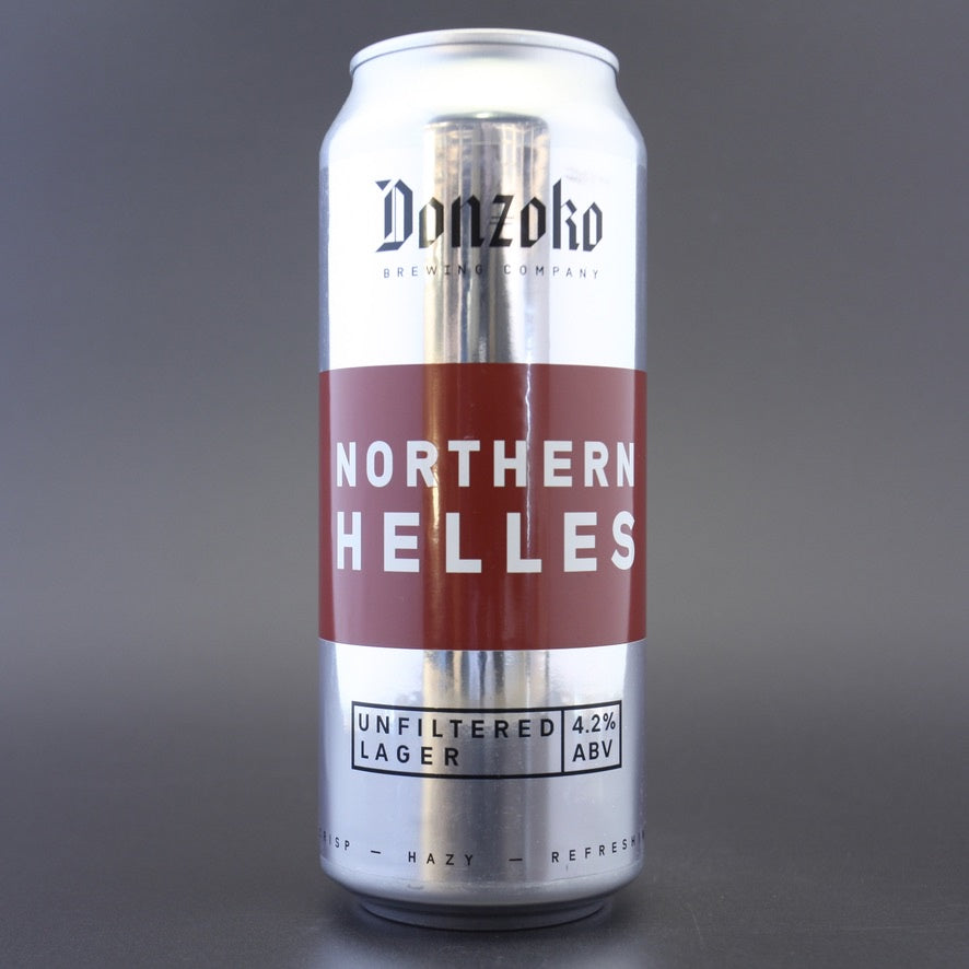 Donzoko 'Northern Helles', a 4.2% craft beer from Ghost Whale.