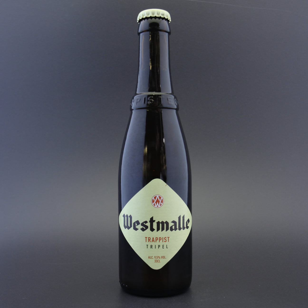 This is a bottle of Westmalle - Tripel - 9.5% (330ml). It is a Belgian Style craft beer available to buy from Ghost Whale, voted London's best craft beer shop.